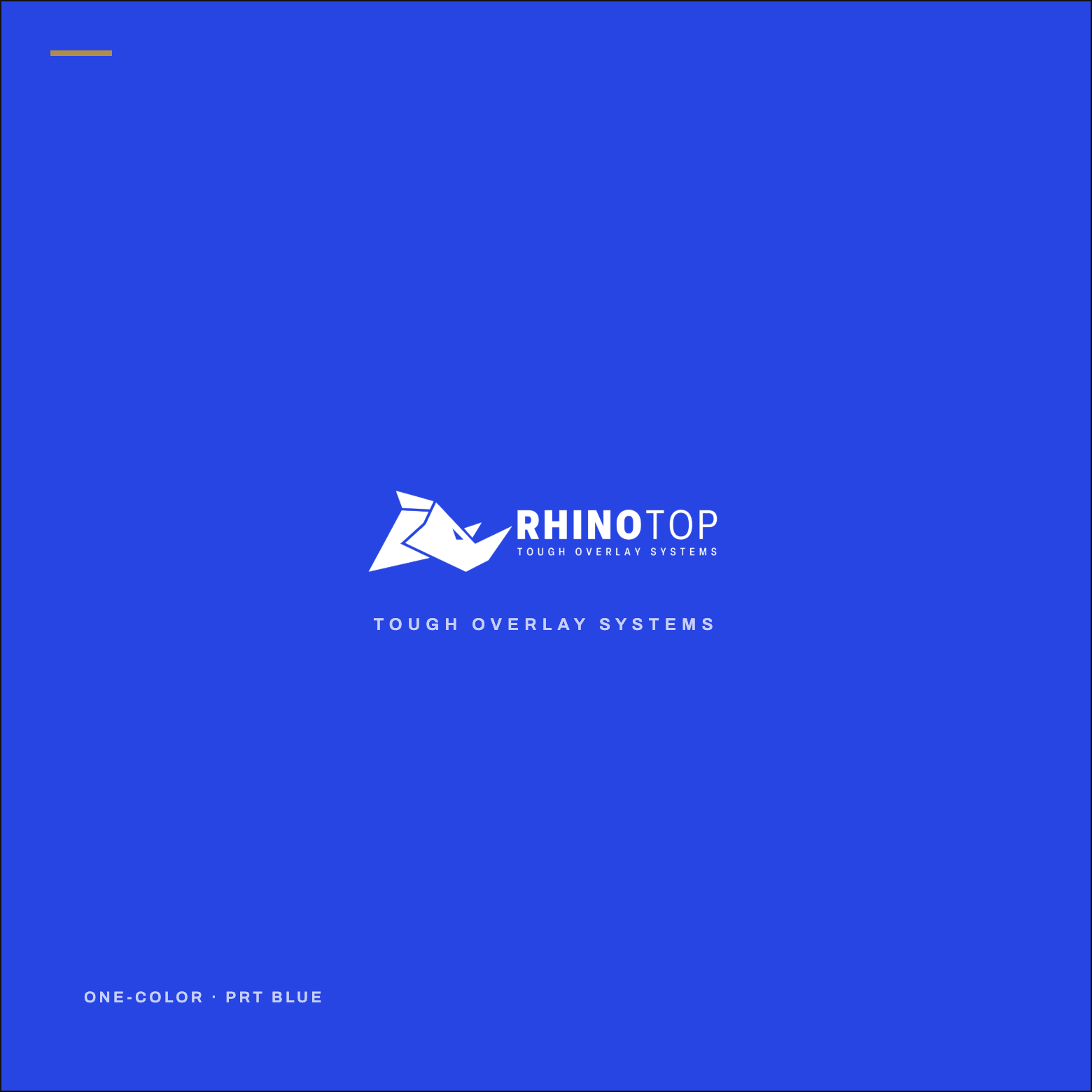 One-color mark in PRT Blue.