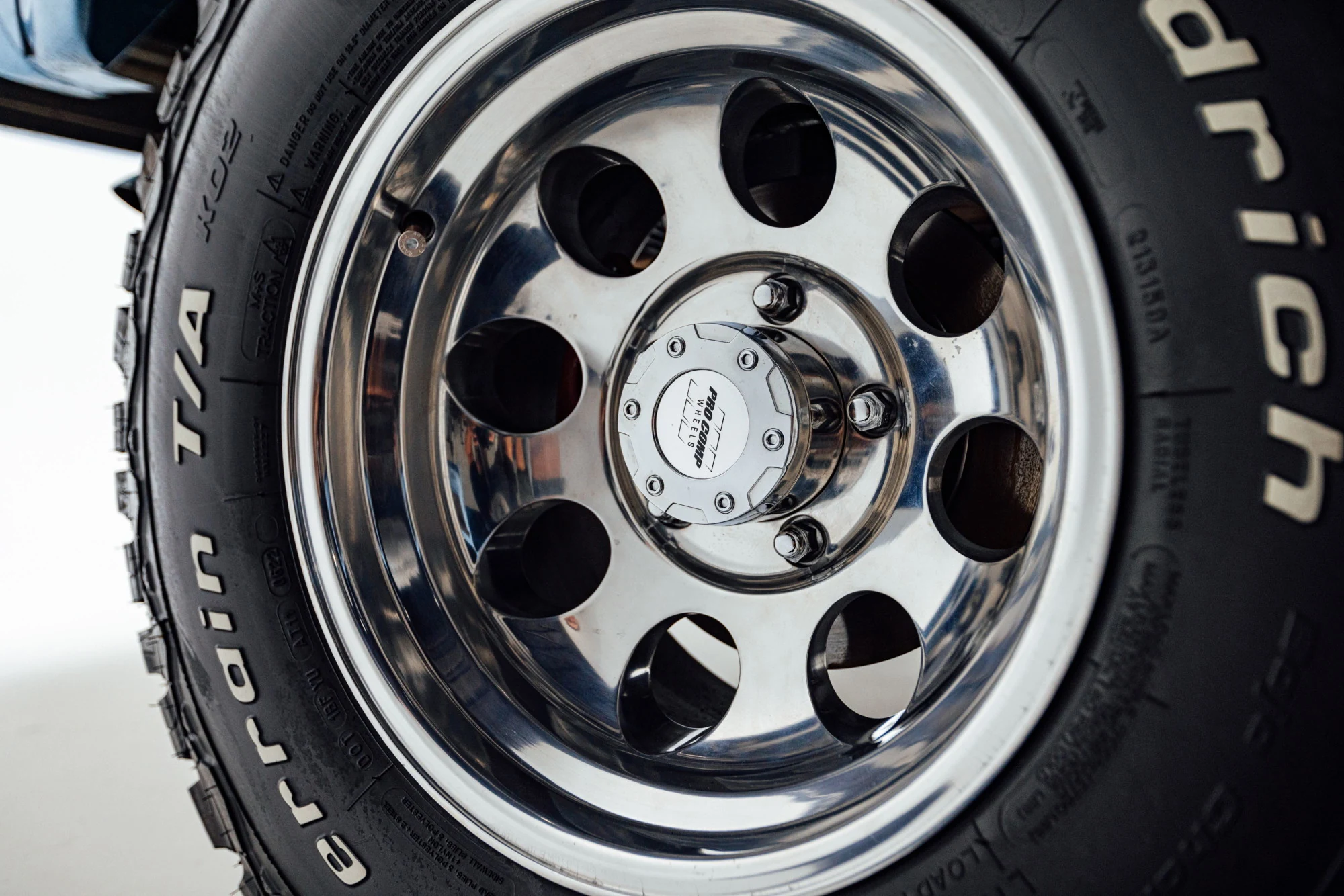 All-terrain on polished chrome. Photography: Britton Hardcastle.