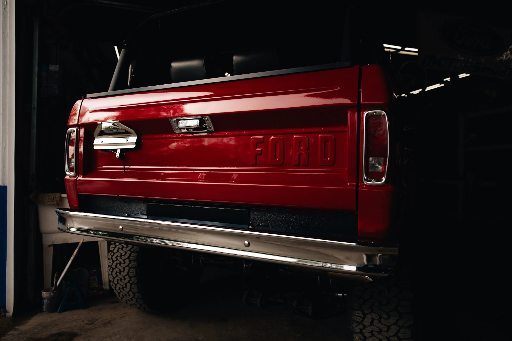 Chrome bumper and off-road rubber. Photography: Britton Hardcastle.